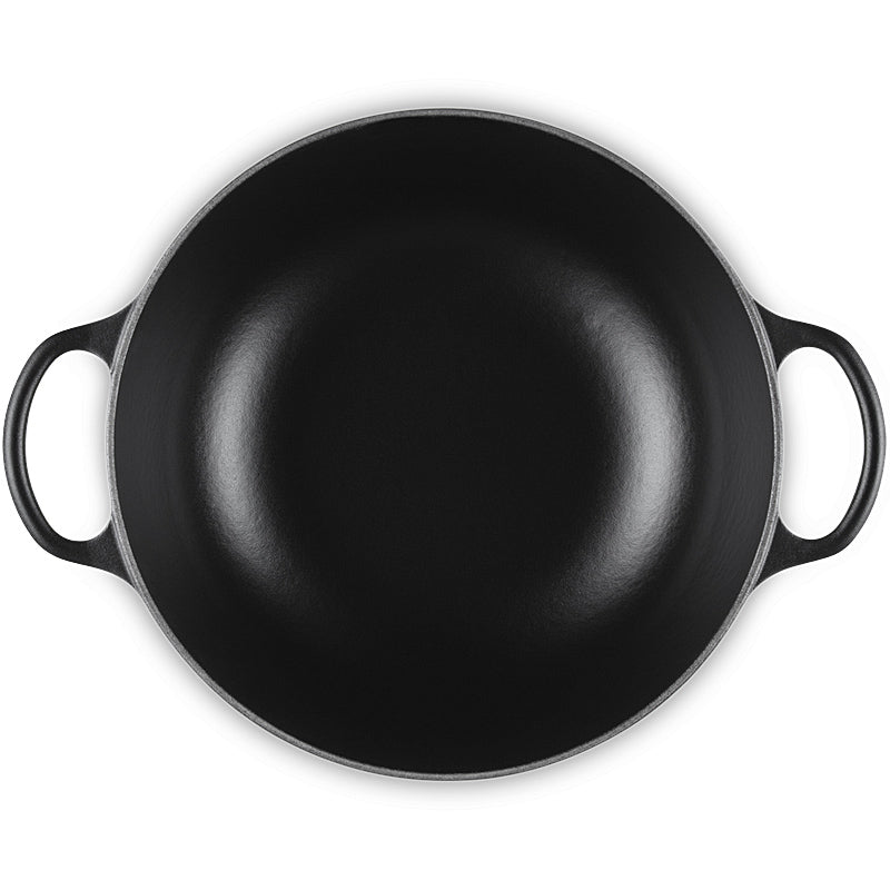 Le Creuset Stew Pot rund Signature 26 cm Schwarz Matt