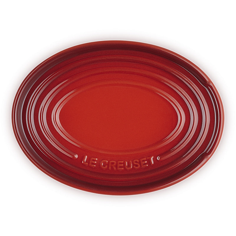 le Creuset Löffelablage oval Kirschrot