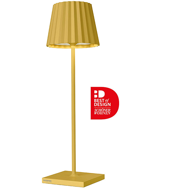 Sompex-Lighting TROLL 2.0 Akku-Tischleuchte Gelb