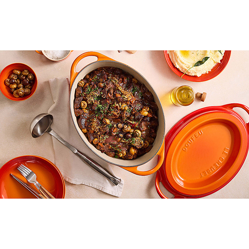 Le Creuset roaster Doufeu oval 32 cm oven red