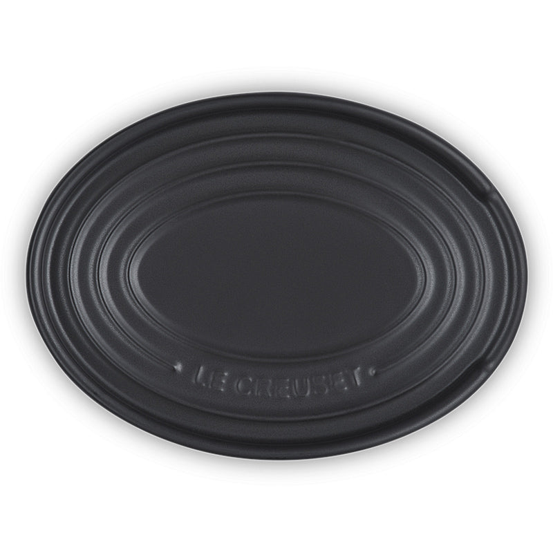le Creuset spoon rest oval 16 cm matt black 