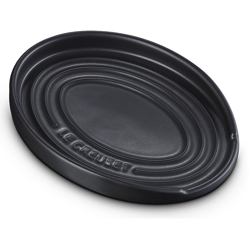 le Creuset spoon rest oval 16 cm matt black 
