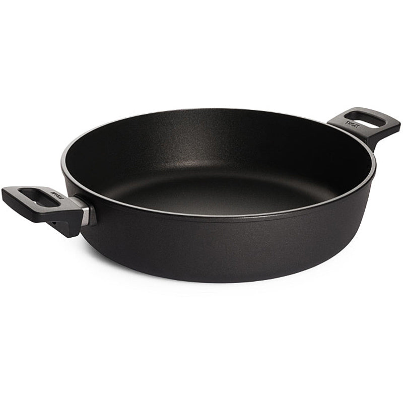 WOLL Nowo Induktin Line Guss-Kasserolle, 32 cm Ø 8 cm hoch 5,5 Liter  2 Seitengriffen 832IL