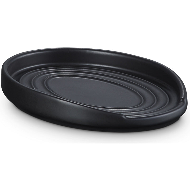 le Creuset spoon rest oval 16 cm matt black 