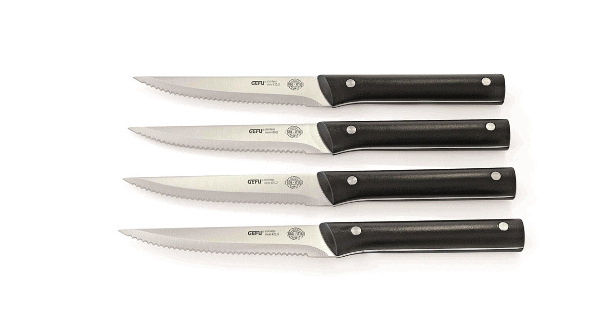 GEFU Steakmesser BBQ, 4 Stück 89155