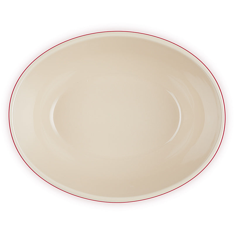 Le Creuset Servierschale oval 29 cm Kirschrot