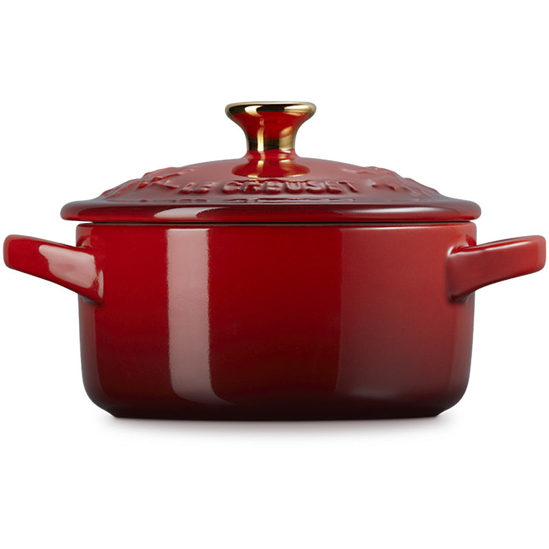 Le Creuset Mini Cocotte Holly 10cm Kirschrot