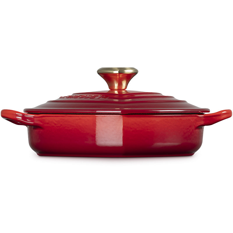 Le Creuset Gourmet Professional Pot Heart with Heart-Shaped Lid Knob 20 cm Cherry Red