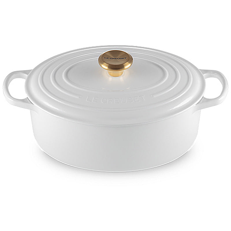 Le Creuset Bräter Signature oval 29 cm White