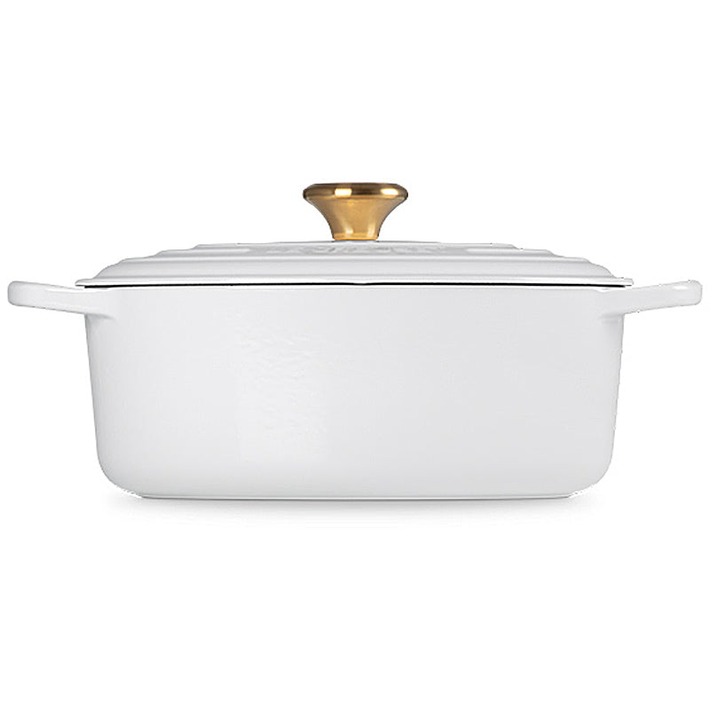 Le Creuset Bräter Signature oval 29 cm White