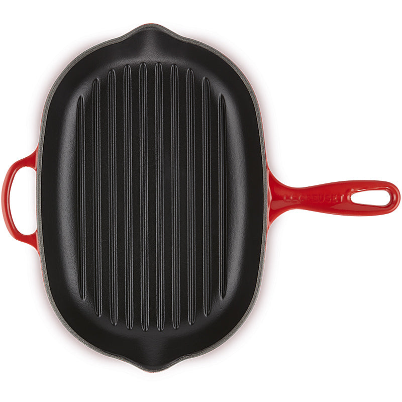 Le Creuset Grillpfanne oval Signature 32cm Kirschrot