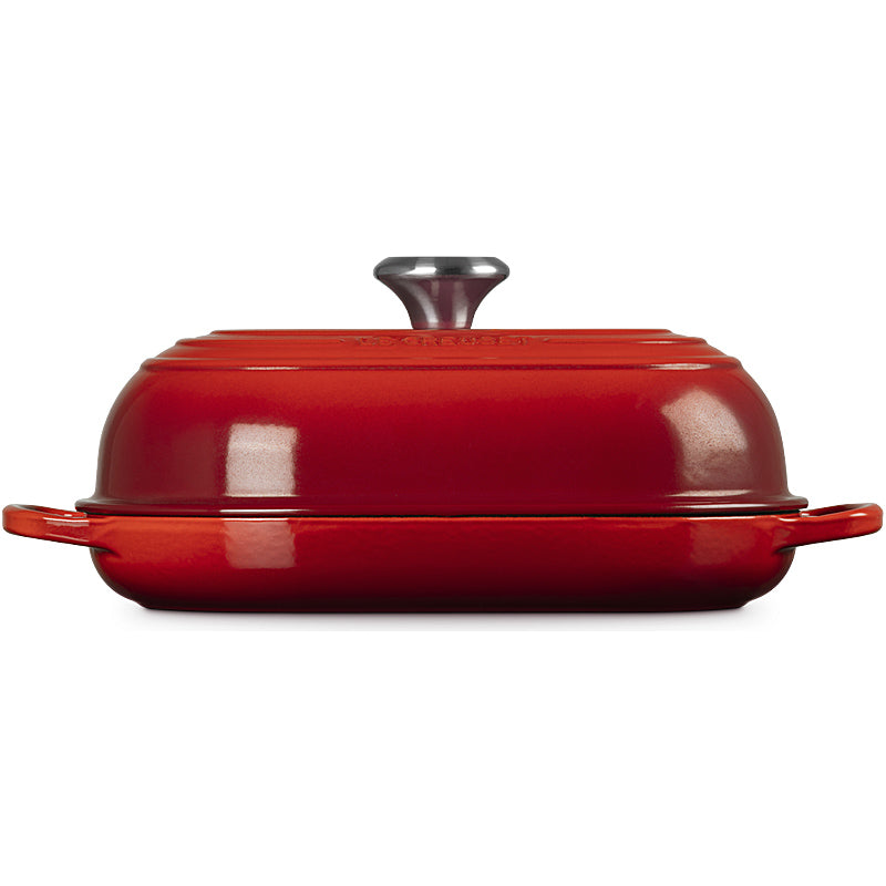 Le Creuset Signature Oval Bread Roaster, 29 cm, Cherry Red