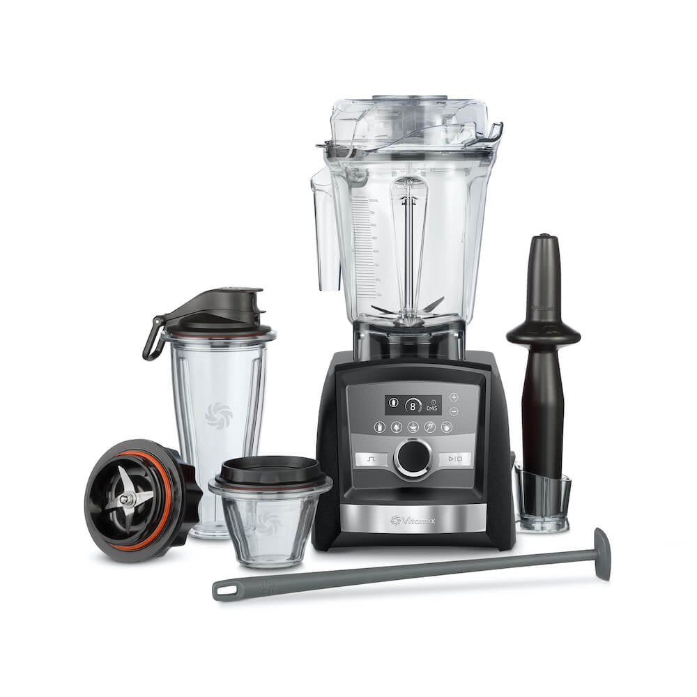 Vitamix ASCENT Series A3500i Hochleistungsmixer Farbe: Graphite Grey, Metall Finish im Bundle