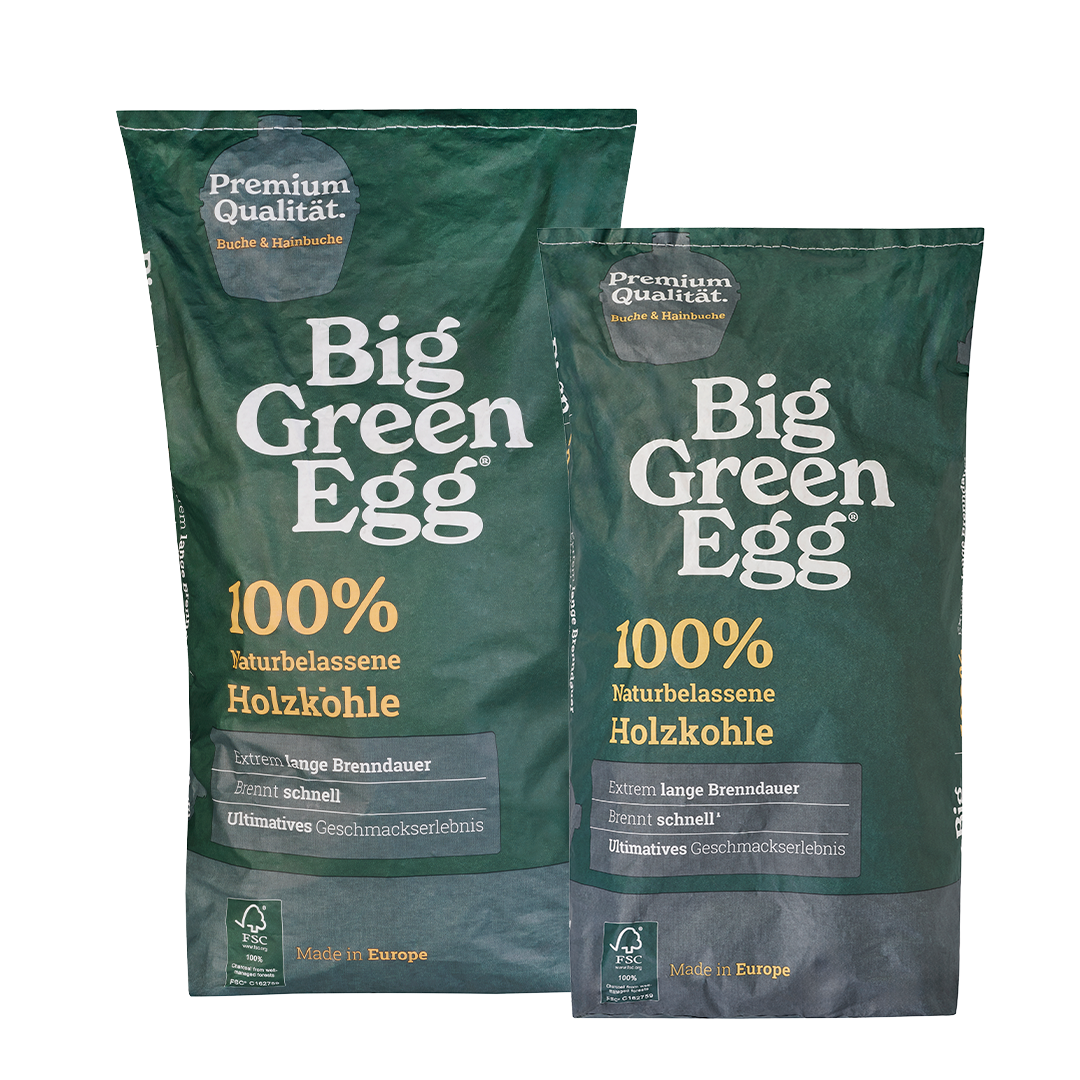 Big Green Egg naturbelassene Holzkohle im 9-kg- und 4,5-kg-Sack