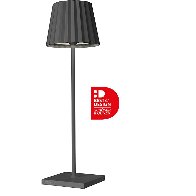 Sompex-Lighting TROLL 2.0 battery-operated table lamp anthracite
