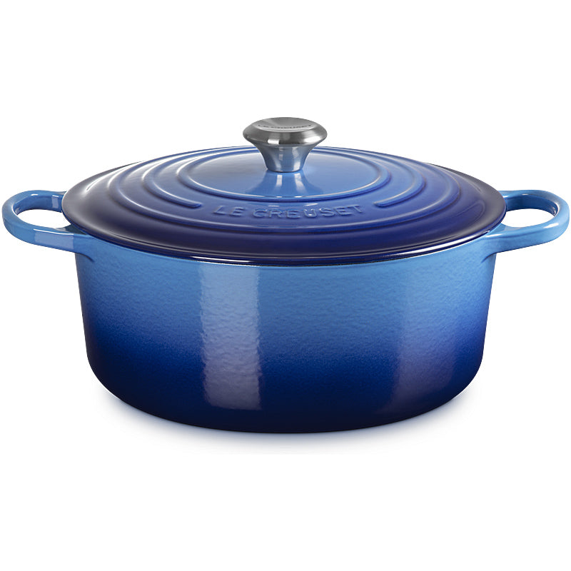 Le Creuset Bräter Signature rund 20 cm Azure