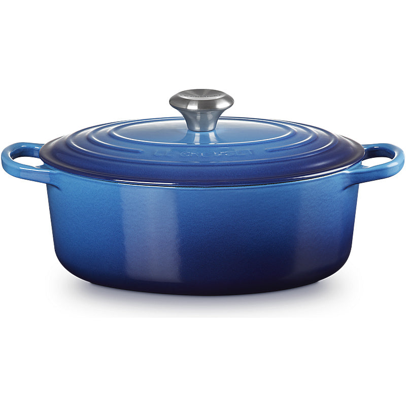Le Creuset Bräter Signature oval 33 cm Azure