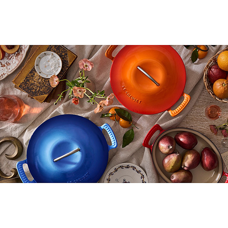 Le Creuset Bräter rund Modern Heritage 26 cm Azure