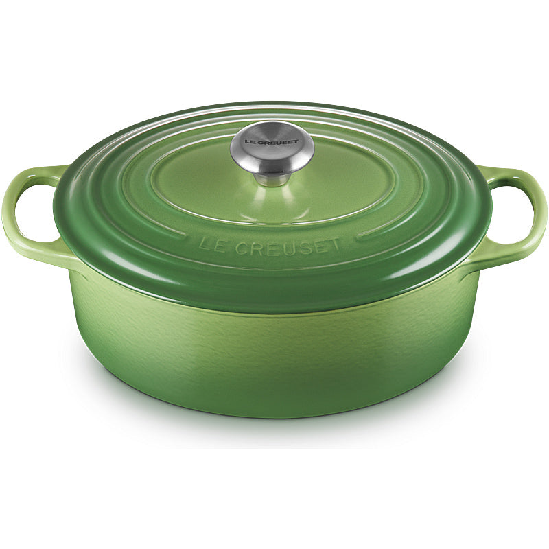 Le Creuset Bräter Signature oval 31 cm Bamboo Green