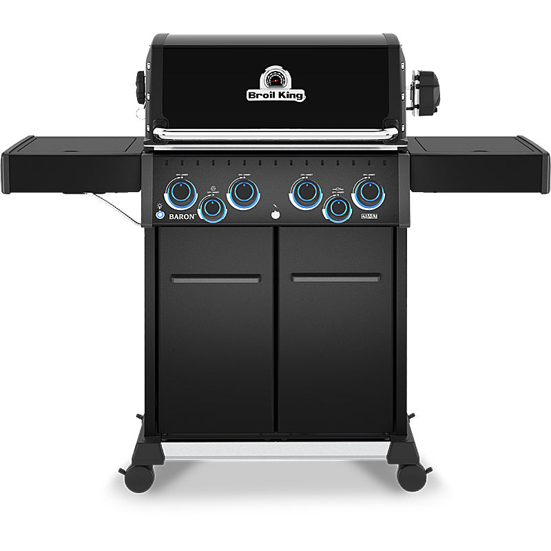 Broil King Baron 490 X Shadow Gasgrill incl. Drehspieß-Set, Pellet-Ready