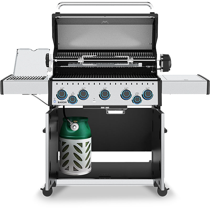 Broil King Baron S 590 IRX Gasgrill incl. Drehspieß-Set, Pellet-Ready