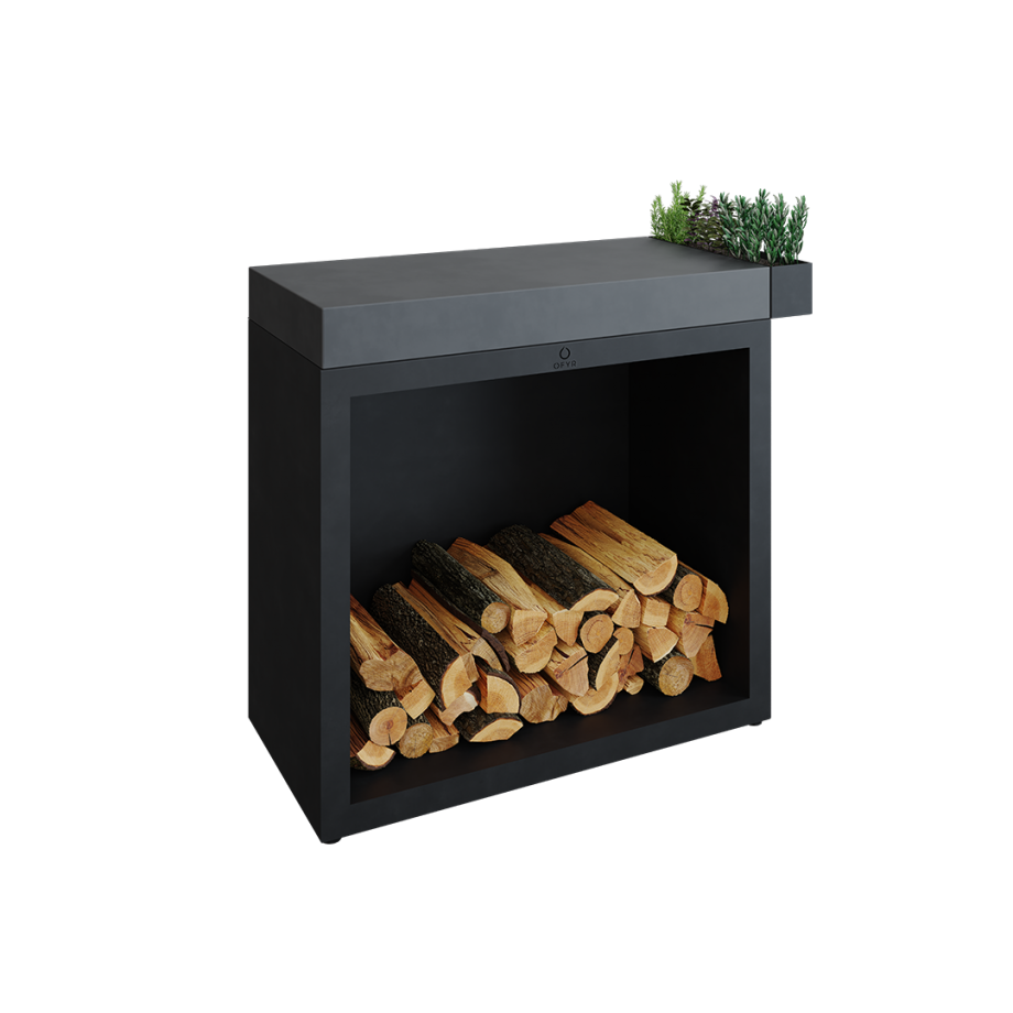 OFYR Butcher Block Storage 90 Black Keramik Dunkelgrau