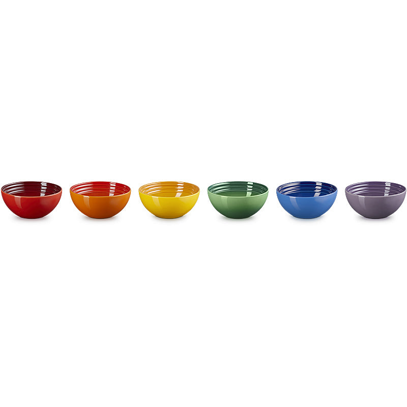 Le Creuset Snackschälchen 330ml 6er Set Regenbogen *