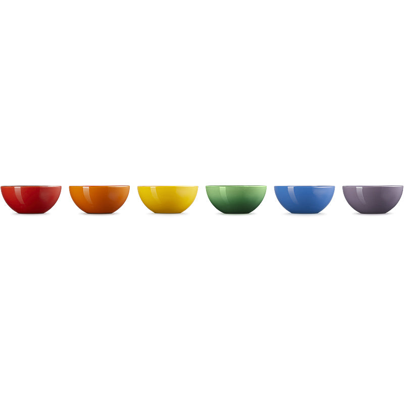 Le Creuset Snackschälchen 330ml 6er Set Regenbogen *