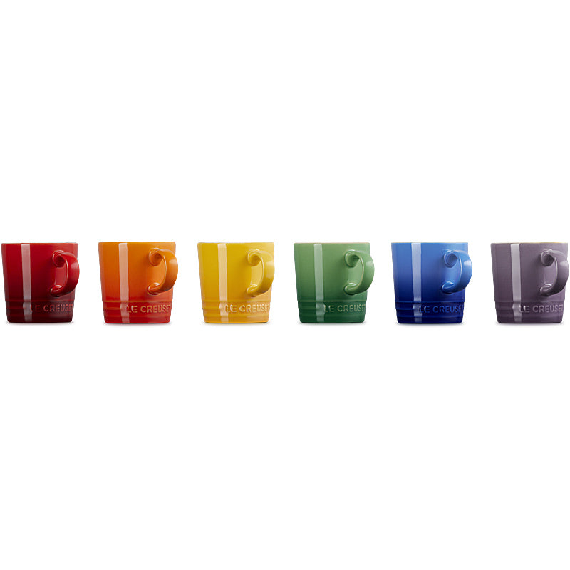Le Creuset Becher 100ml 6er Set Regenbogen
