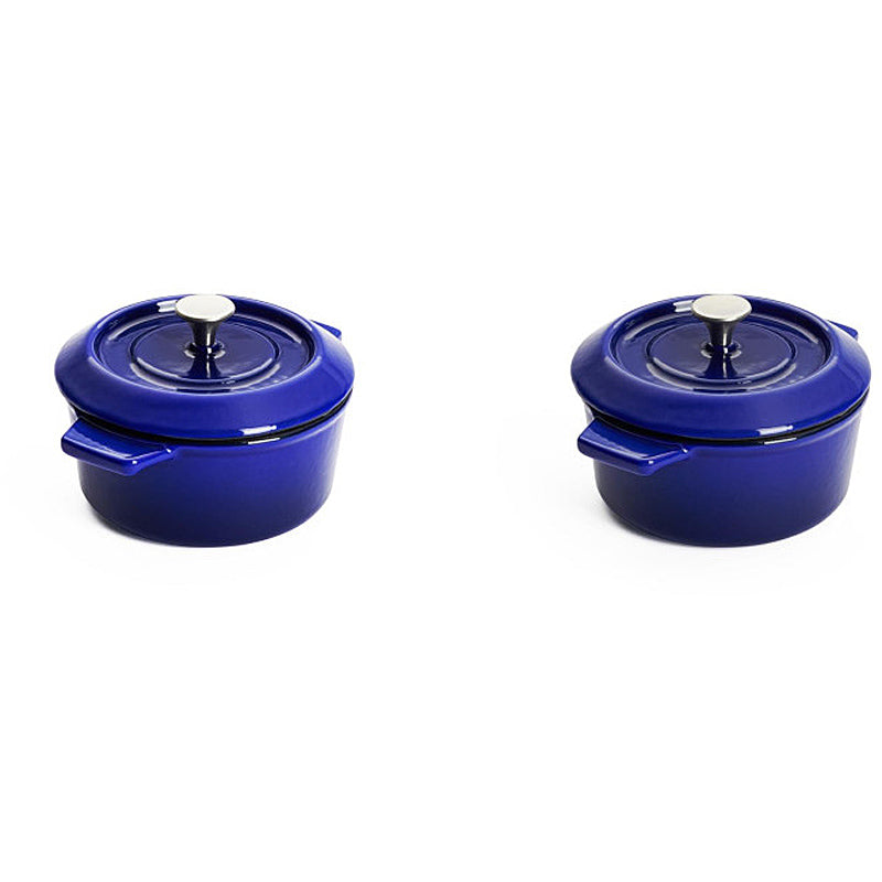 WOLL Guss-Mini-Kasserolle 2-teilig mit Deckel Cobalt Blue