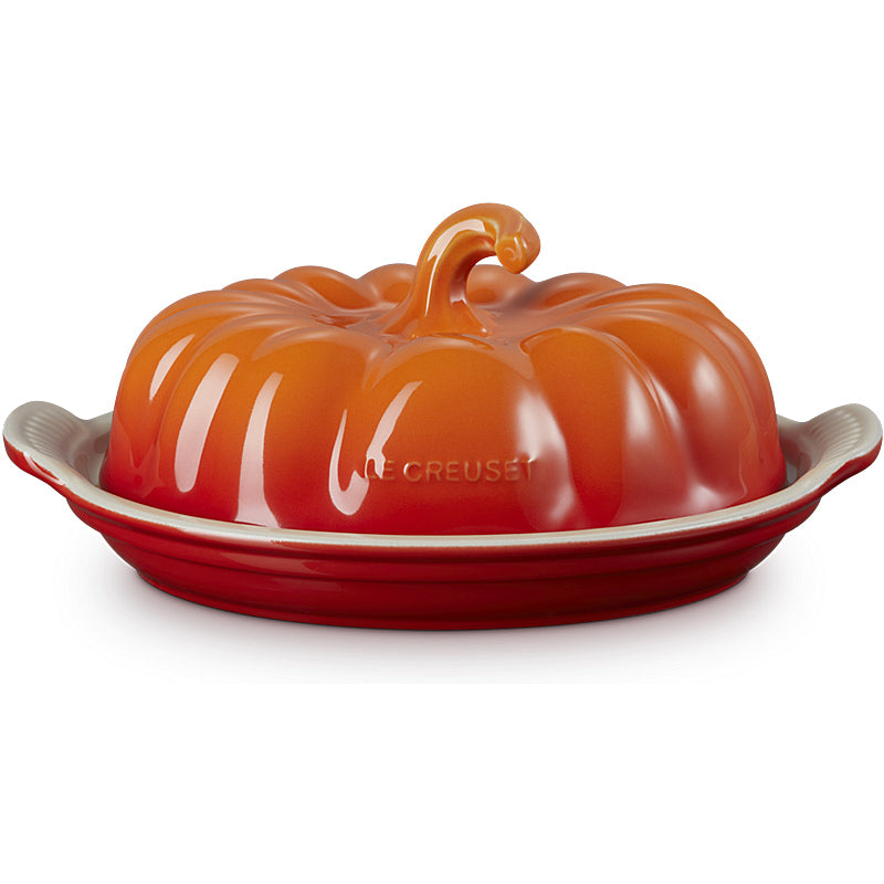 Le Creuset Butterdose Kürbis Ofenrot