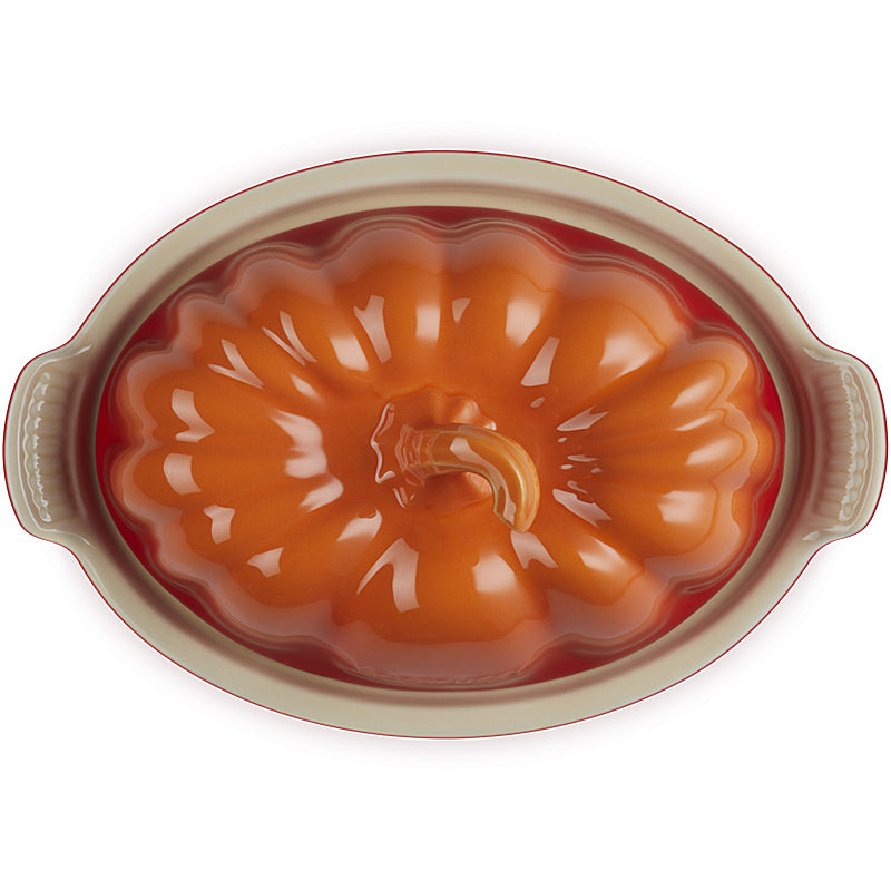Le Creuset Butterdose Kürbis Ofenrot