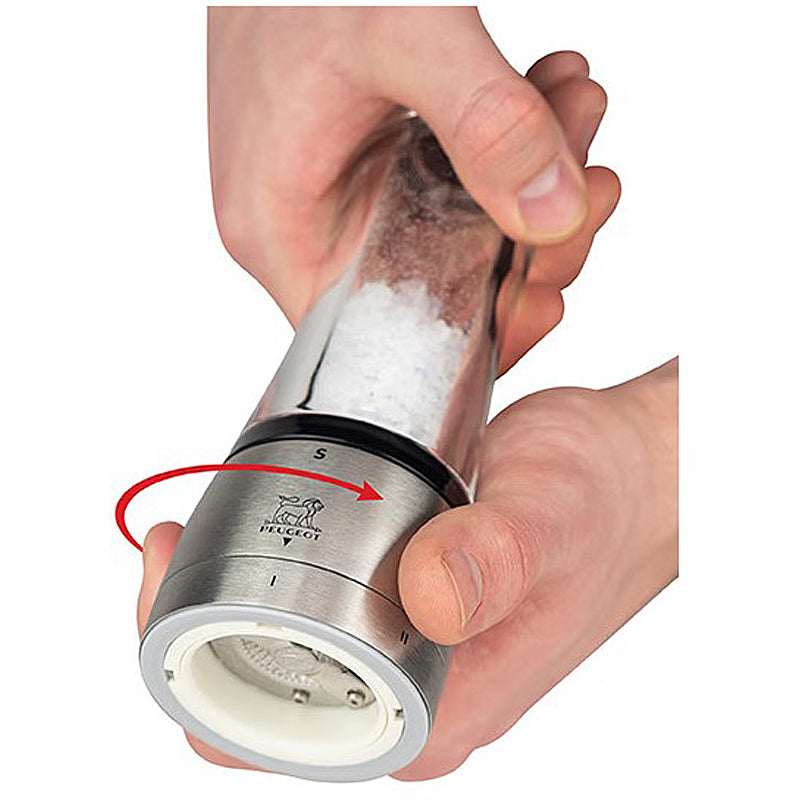 Peugeot DAMAN Salzmühle u'Select Z Edelstahl/Acryl 16 cm