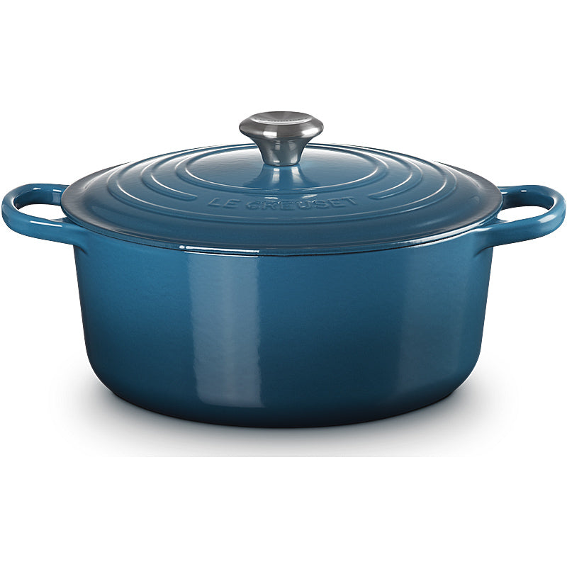 Le Creuset Bräter Signature rund 20 cm Deep Teal