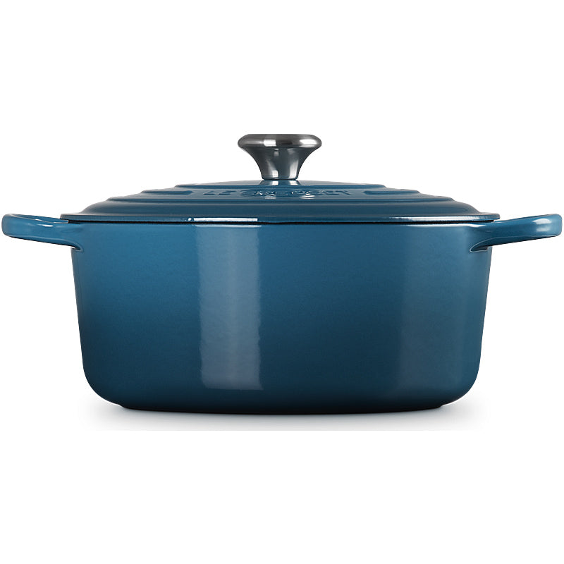 Le Creuset Round Roaster Signature 24 cm Deep Teal 
