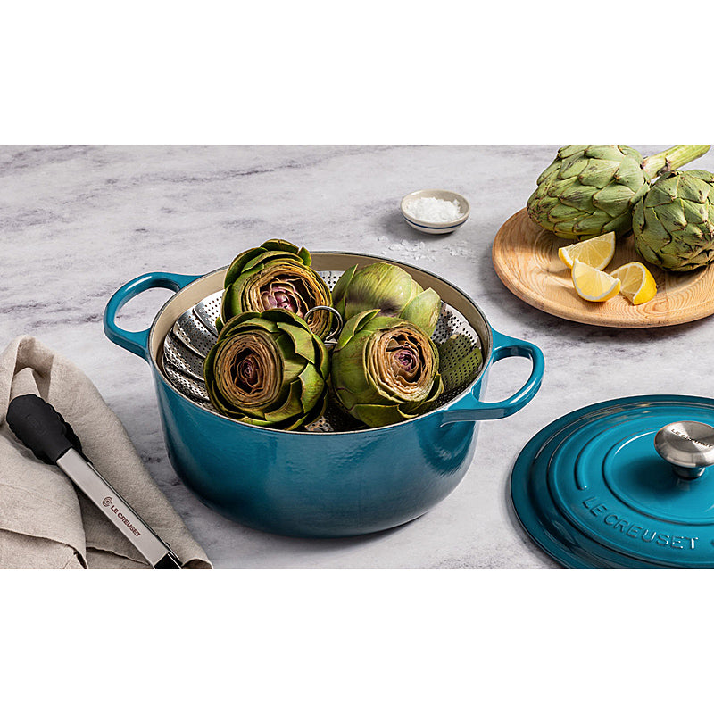 Le Creuset Round Roaster Signature 24 cm Deep Teal 