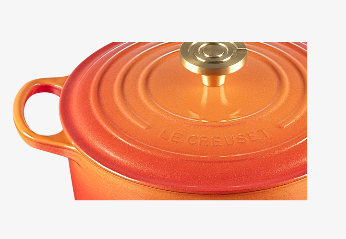 Le Creuset Bräter Signature rund 24 cm Flamme Dorée