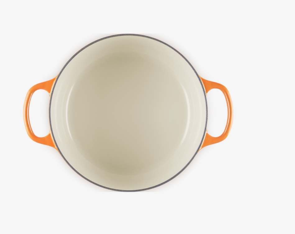Le Creuset Bräter Signature rund 24 cm Flamme Dorée