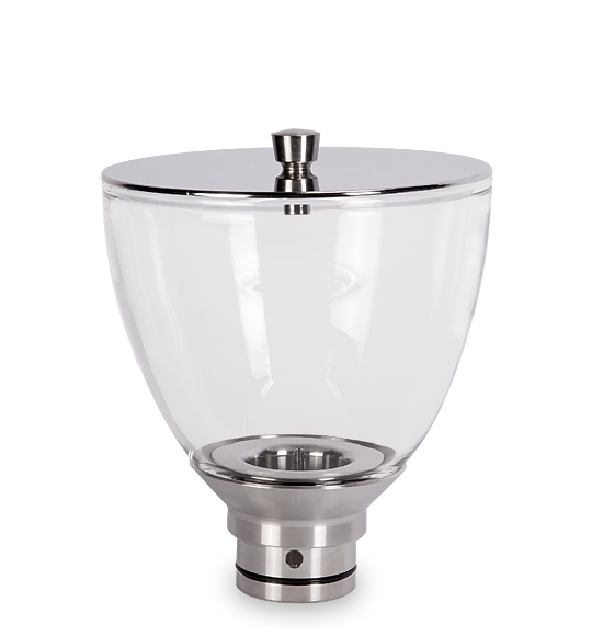 ECM Bohnenbehälter aus Glas mit Edelstahl Deckel