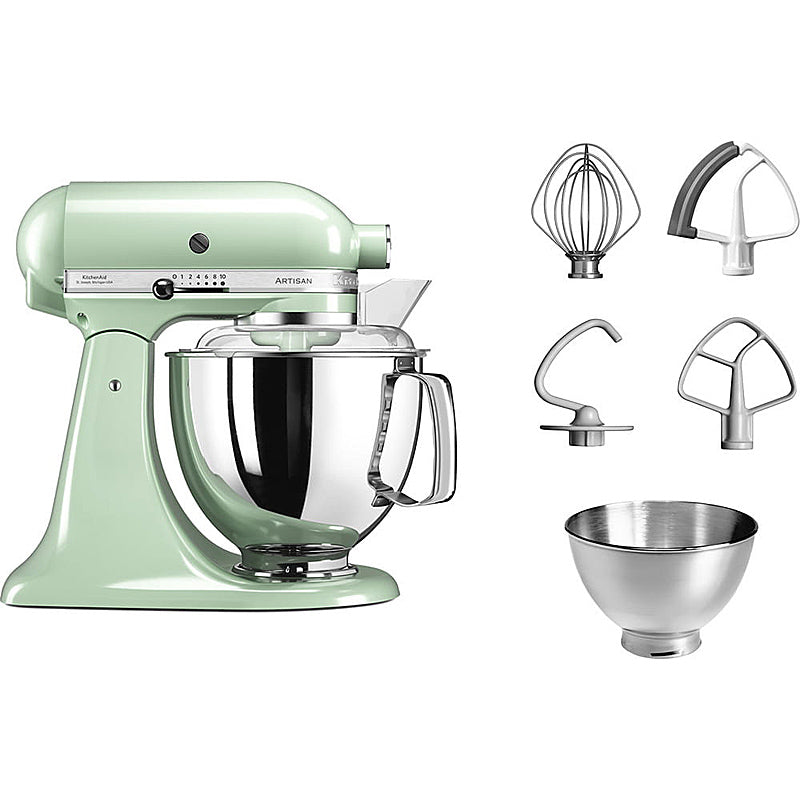 KitchenAid Artisan 5KSM175PSEPT Küchenmaschine 4,8L in Pistazie mit Zubehör