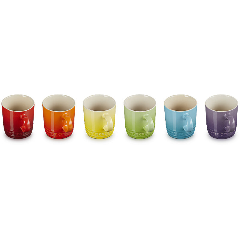 Le Creuset Becher 100 ml 6er-Set Regenbogen