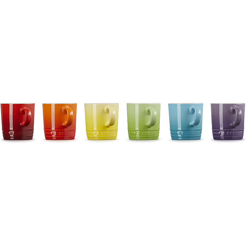 Le Creuset Becher 100 ml 6er-Set Regenbogen