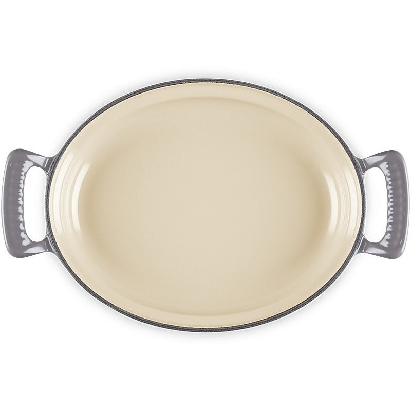 Le Creuset ovale Pfanne Modern Heritage 28 cm Flint