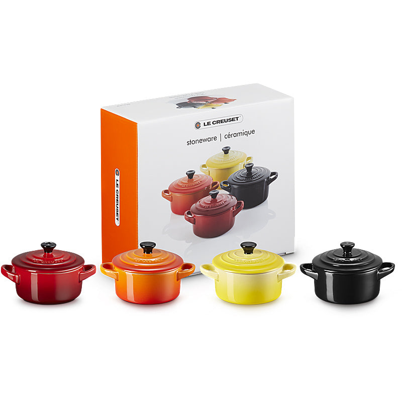 Le Creuset Mini Cocotte 4er-Set Feuer & Flamme