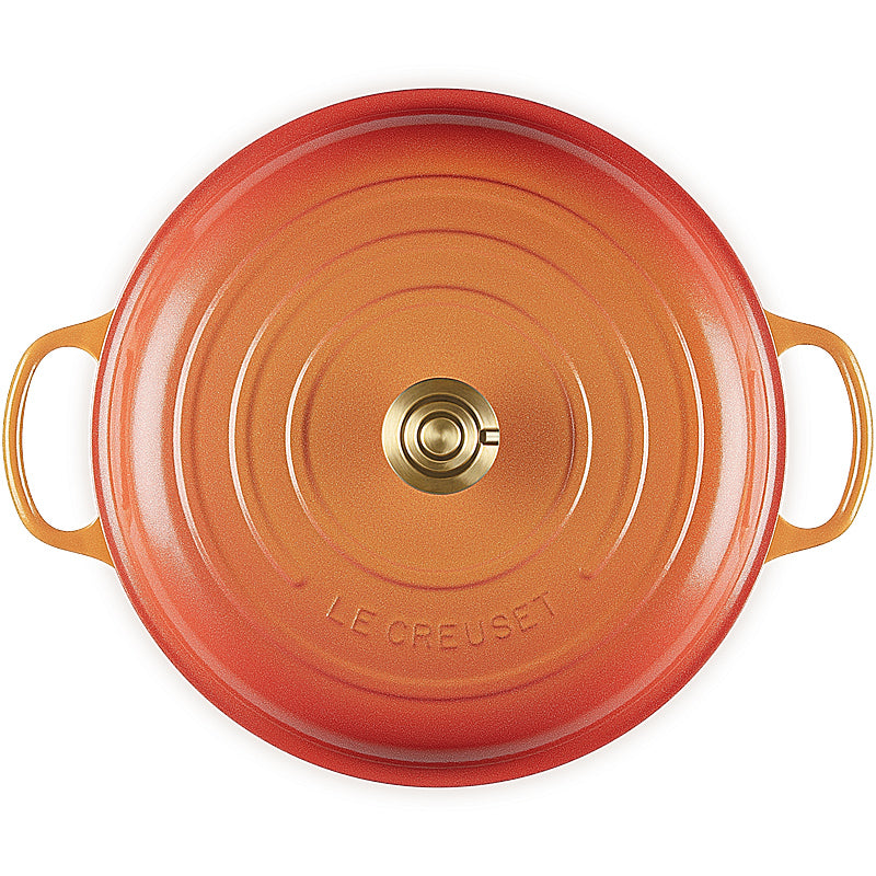 Le Creuset Gourmet-Profitopf Signature rund 30 cm Flamme Dorée
