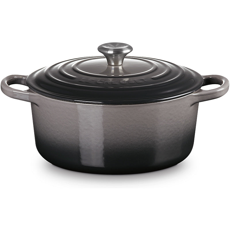 Le Creuset Bräter Signature rund 20 cm Flint