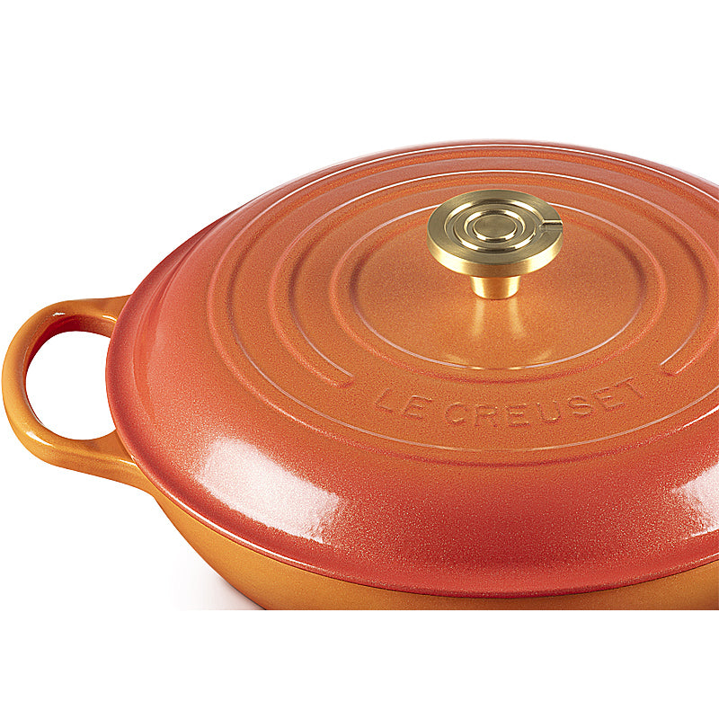 Le Creuset Gourmet-Profitopf Signature rund 30 cm Flamme Dorée