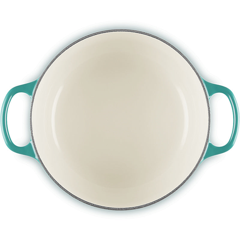 Le Creuset Bräter Signature rund 26 cm Bleu Riviera