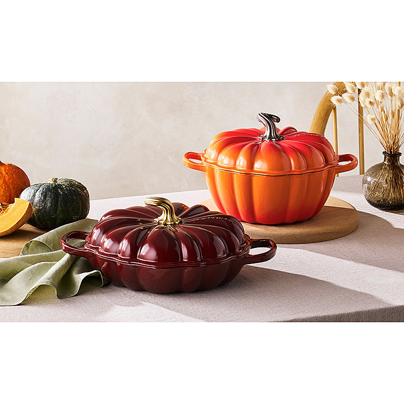 Le Creuset Gourmet Professional Pot Signature Pumpkin 28 cm Garnet
