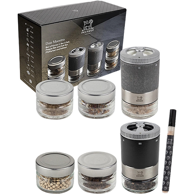 Peugeot Maestro Duo Geschenkset Salz & Pefferrmühle Graphit